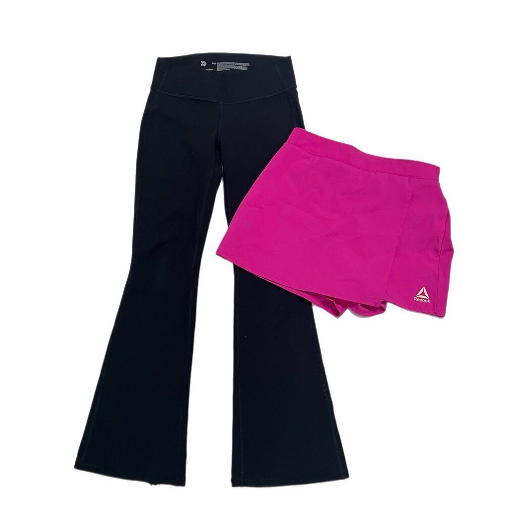 Lot Of 2 Sports Athletic Bundle Flare Pants Skort Size 7-8 Medium